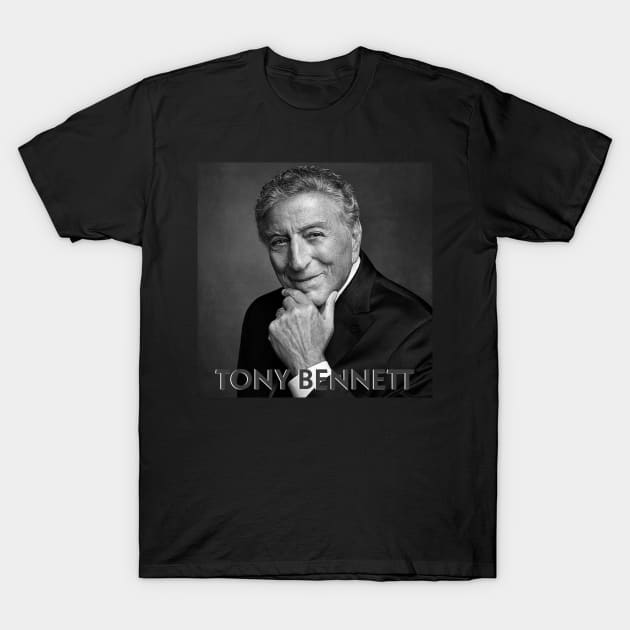 Tony Bennett old man singer portrait T-Shirt by KOTYA